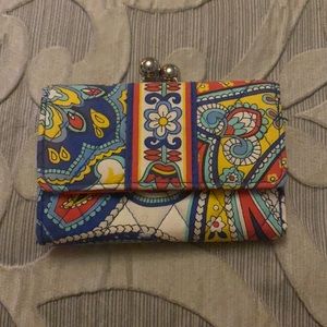 bright colored vera bradley wallet